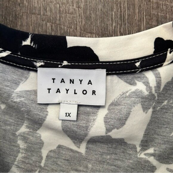 Tanya Taylor Floral Cotton Front Twist Midi Dress 1X - Picture 3 of 6